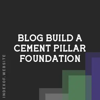 How to Build a Cement Pillar Foundation for a Small Wooden Shed | Logo - Indexof